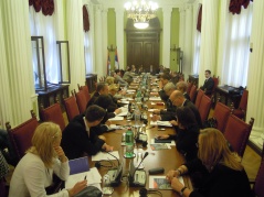 10. oktobar 2012. Učesnici uvodnog predavanje o radu stalnih delegacija Narodne skupštine u međunarodnim parlamentarnim organizacijama 